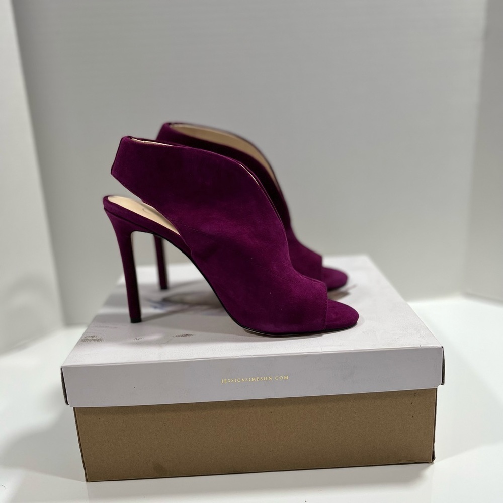 Jessica Simpson Women’s Boysenberry Suede Shoes sz 7 NEW - Picture 7 of 12